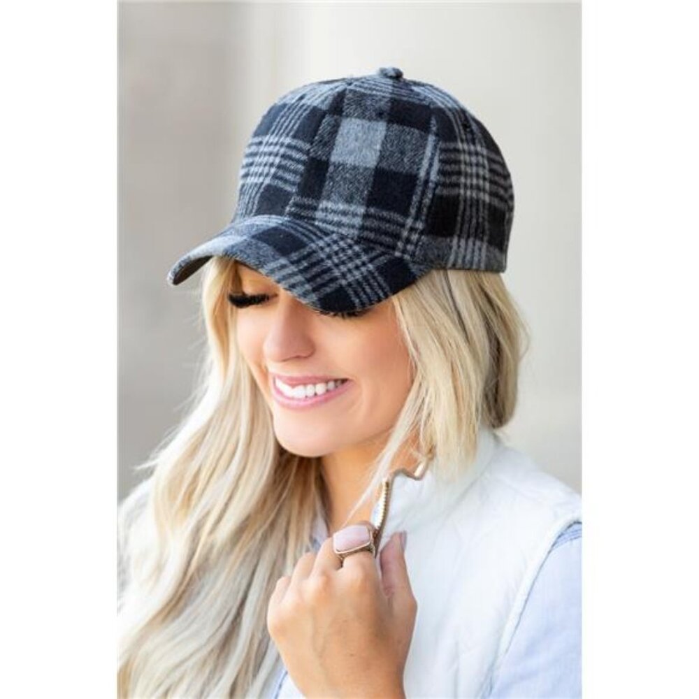 Fall Plaid Ball Caps - Picture 2 of 6